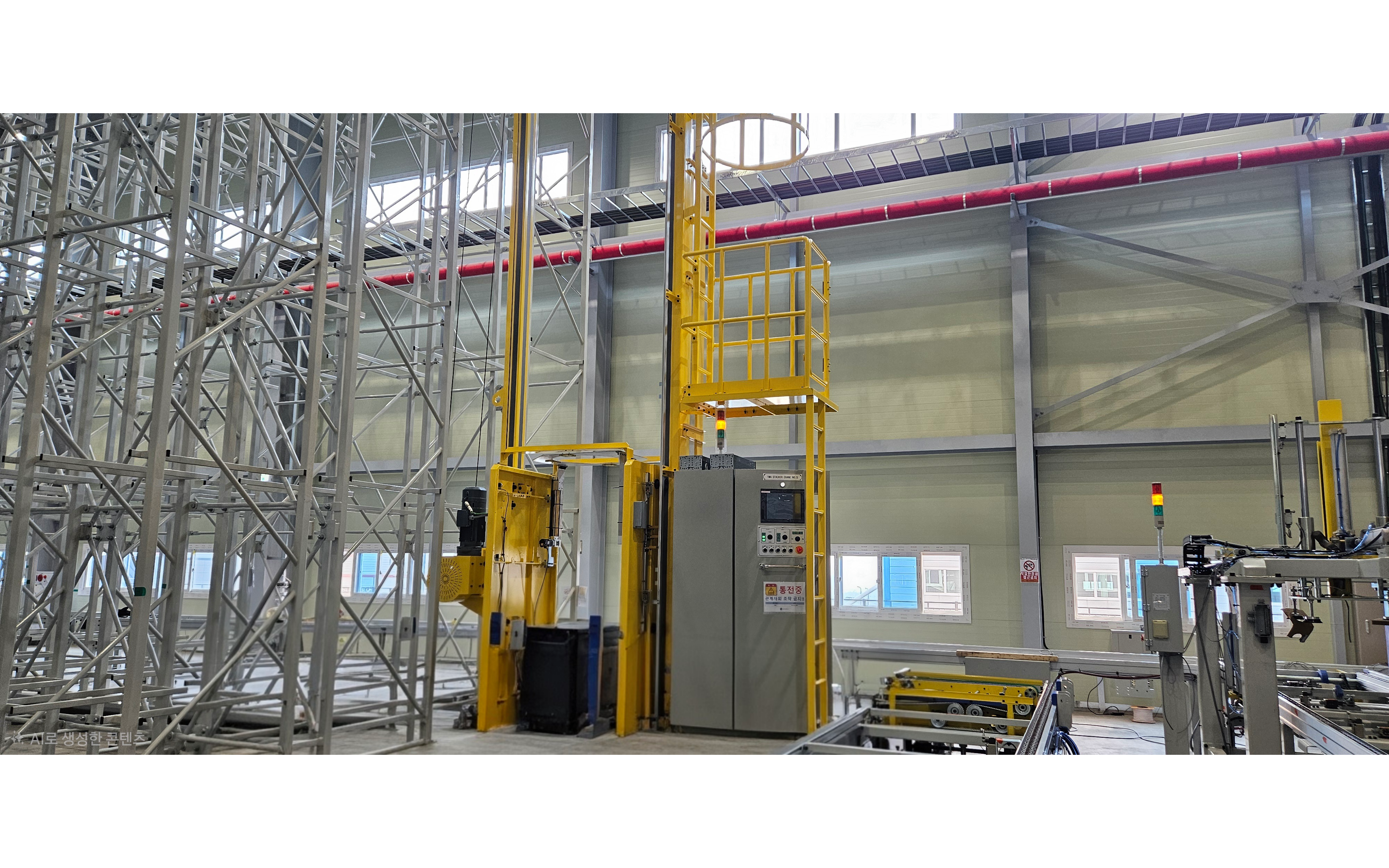 배건하이텍 경주 6공장 • 3공장 현대자동차 타이어조립 자동창고 STACKER CRANE 전기제어시스템 현장